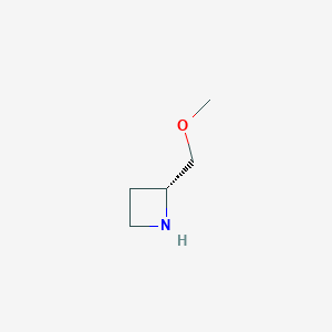 molecular formula C5H11NO B2883362 (2R)-2-(methoxymethyl)azetidine CAS No. 1290136-94-5; 935668-27-2; 935668-82-9