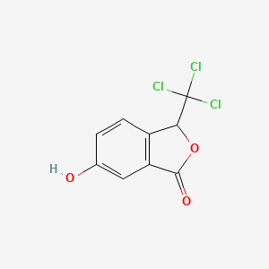 molecular formula C9H5Cl3O3 B2883367 6-hydroxy-3-(trichloromethyl)-2-benzofuran-1(3H)-one CAS No. 82735-26-0