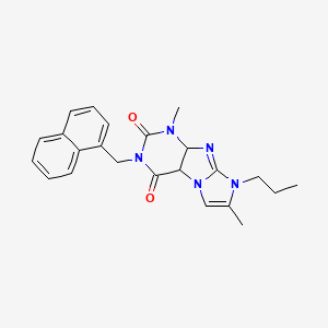 1,7-dimethyl-3-[(naphthalen-1-yl)methyl]-8-propyl-1H,2H,3H,4H,8H-imidazo[1,2-g]purine-2,4-dione