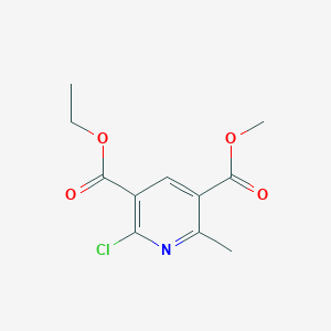 molecular formula C11H12ClNO4 B2883381 3-Ethyl 5-methyl 2-chloro-6-methylpyridine-3,5-dicarboxylate CAS No. 1239731-83-9