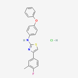(4-(4-Fluoro-3-methylphenyl)(2,5-thiazolyl))(4-phenoxyphenyl)amine, hydrochloride