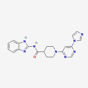 1-(6-(1H-imidazol-1-yl)pyrimidin-4-yl)-N-(1H-benzo[d]imidazol-2-yl)piperidine-4-carboxamide