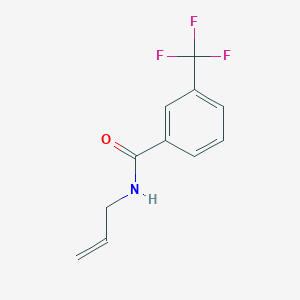 molecular formula C11H10F3NO B2883395 N-allyl-3-(trifluoromethyl)benzenecarboxamide CAS No. 303144-91-4