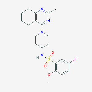 5-fluoro-2-methoxy-N-(1-(2-methyl-5,6,7,8-tetrahydroquinazolin-4-yl)piperidin-4-yl)benzenesulfonamide
