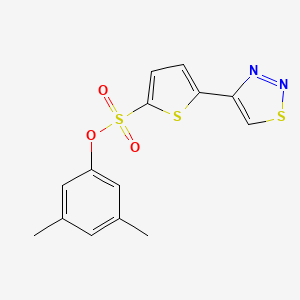 3,5-Dimethylphenyl 5-(1,2,3-thiadiazol-4-yl)-2-thiophenesulfonate