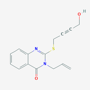 2-(4-Hydroxybut-2-ynylsulfanyl)-3-prop-2-enylquinazolin-4-one