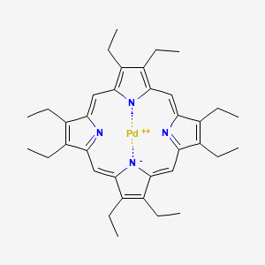 2,3,7,8,12,13,17,18-Octaethylporphyrin-22,24-diide;palladium(2+)