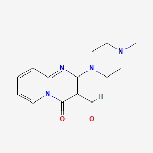 9-methyl-2-(4-methylpiperazin-1-yl)-4-oxo-4H-pyrido[1,2-a]pyrimidine-3-carbaldehyde
