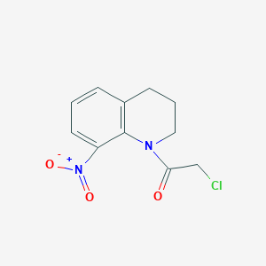 2-Chloro-1-(8-nitro-1,2,3,4-tetrahydroquinolin-1-yl)ethan-1-one