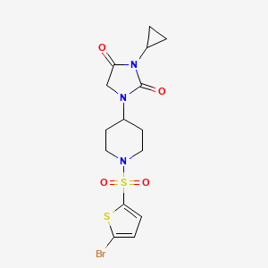 1-{1-[(5-Bromothiophen-2-yl)sulfonyl]piperidin-4-yl}-3-cyclopropylimidazolidine-2,4-dione