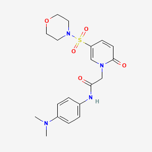 molecular formula C19H24N4O5S B2883451 N-[4-(dimethylamino)phenyl]-2-[5-(morpholin-4-ylsulfonyl)-2-oxopyridin-1(2H)-yl]acetamide CAS No. 1251661-47-8