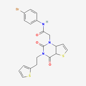 N-(4-bromophenyl)-2-{2,4-dioxo-3-[2-(thiophen-2-yl)ethyl]-1H,2H,3H,4H-thieno[3,2-d]pyrimidin-1-yl}acetamide