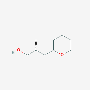 molecular formula C9H18O2 B2883458 (2R)-2-Methyl-3-(oxan-2-yl)propan-1-ol CAS No. 2248220-56-4