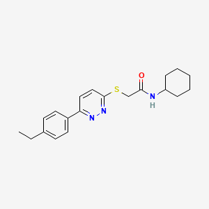 N-cyclohexyl-2-[6-(4-ethylphenyl)pyridazin-3-yl]sulfanylacetamide