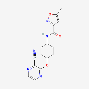 N-((1r,4r)-4-((3-cyanopyrazin-2-yl)oxy)cyclohexyl)-5-methylisoxazole-3-carboxamide