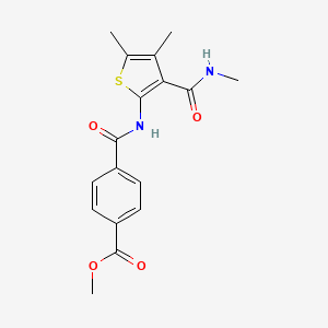 Methyl 4-((4,5-dimethyl-3-(methylcarbamoyl)thiophen-2-yl)carbamoyl)benzoate