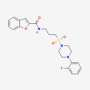 N-(3-((4-(2-fluorophenyl)piperazin-1-yl)sulfonyl)propyl)benzofuran-2-carboxamide