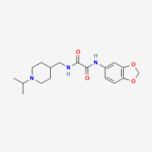 N1-(benzo[d][1,3]dioxol-5-yl)-N2-((1-isopropylpiperidin-4-yl)methyl)oxalamide
