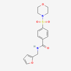 N-(furan-2-ylmethyl)-4-(morpholin-4-ylsulfonyl)benzamide