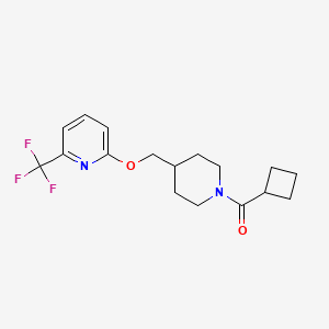 2-[(1-Cyclobutanecarbonylpiperidin-4-yl)methoxy]-6-(trifluoromethyl)pyridine
