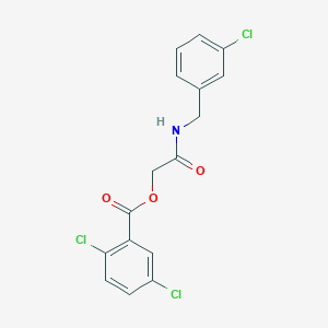 molecular formula C16H12Cl3NO3 B2883521 [2-[(3-氯苯基)甲基氨基]-2-氧代乙基] 2,5-二氯苯甲酸酯 CAS No. 1003776-75-7