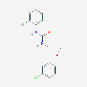 molecular formula C17H18Cl2N2O2 B2883524 1-(2-Chlorophenyl)-3-(2-(3-chlorophenyl)-2-methoxypropyl)urea CAS No. 1788849-60-4
