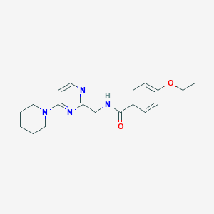 molecular formula C19H24N4O2 B2883528 4-ethoxy-N-((4-(piperidin-1-yl)pyrimidin-2-yl)methyl)benzamide CAS No. 1797717-93-1