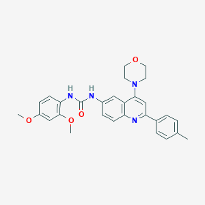 1-(2,4-Dimethoxyphenyl)-3-(4-morpholino-2-(p-tolyl)quinolin-6-yl)urea