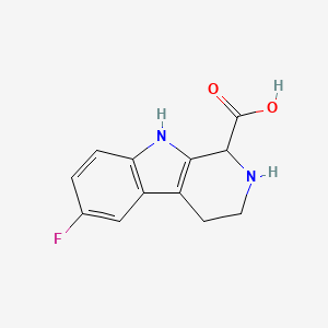 molecular formula C12H11FN2O2 B2883542 6-fluoro-2,3,4,9-tetrahydro-1H-pyrido[3,4-b]indole-1-carboxylic acid CAS No. 837379-69-8