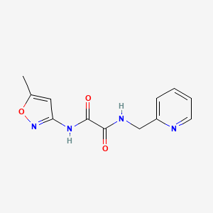 molecular formula C12H12N4O3 B2883554 N1-(5-methylisoxazol-3-yl)-N2-(pyridin-2-ylmethyl)oxalamide CAS No. 899978-12-2