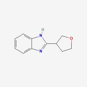 molecular formula C11H12N2O B2883563 2-(oxolan-3-yl)-1H-1,3-benzodiazole CAS No. 906519-35-5