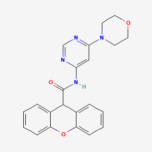 molecular formula C22H20N4O3 B2883571 N-(6-morpholinopyrimidin-4-yl)-9H-xanthene-9-carboxamide CAS No. 1396859-92-9