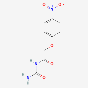 molecular formula C9H9N3O5 B2883580 [2-(4-硝基苯氧基)乙酰]脲 CAS No. 861521-64-4