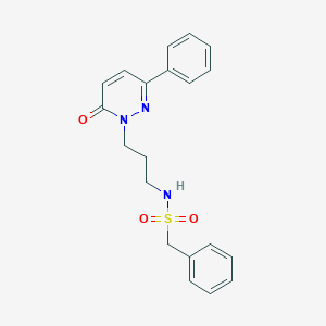 N-(3-(6-oxo-3-phenylpyridazin-1(6H)-yl)propyl)-1-phenylmethanesulfonamide