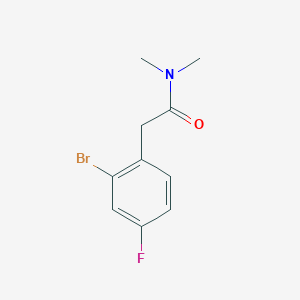 molecular formula C10H11BrFNO B2883629 2-(2-Bromo-4-fluorophenyl)-N,N-dimethylacetamide CAS No. 2325046-94-2