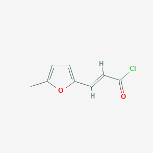 molecular formula C8H7ClO2 B2883661 (2E)-3-(5-Methyl-2-furyl)acryloyl chloride CAS No. 111252-41-6