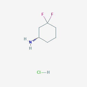 B2883675 (1S)-3,3-difluorocyclohexanamine;hydrochloride CAS No. 2199497-63-5