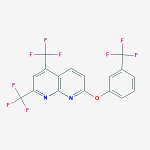 2,4-Bis(trifluoromethyl)-7-[3-(trifluoromethyl)phenoxy][1,8]naphthyridine