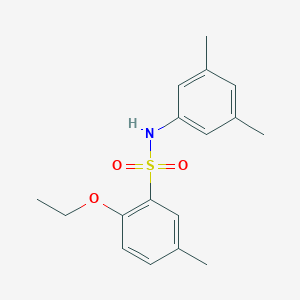 molecular formula C17H21NO3S B288373 N-(3,5-dimethylphenyl)-2-ethoxy-5-methylbenzenesulfonamide 