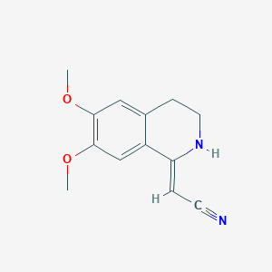 B2883736 2-(6,7-Dimethoxy-3,4-dihydroisoquinolin-1(2H)-ylidene)acetonitrile CAS No. 51054-41-2