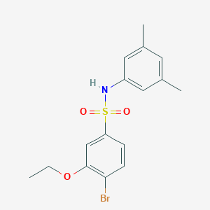 molecular formula C16H18BrNO3S B288374 4-bromo-N-(3,5-dimethylphenyl)-3-ethoxybenzenesulfonamide 