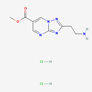 Methyl 2-(2-aminoethyl)-[1,2,4]triazolo[1,5-a]pyrimidine-6-carboxylate;dihydrochloride