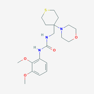 1-(2,3-Dimethoxyphenyl)-3-[(4-morpholin-4-ylthian-4-yl)methyl]urea