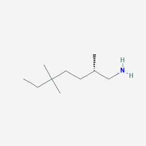 molecular formula C10H23N B2883758 (2S)-2,5,5-Trimethylheptan-1-amine CAS No. 2248199-56-4