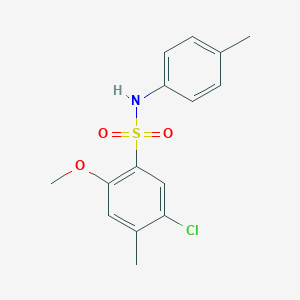 5-chloro-2-methoxy-4-methyl-N-(4-methylphenyl)benzenesulfonamide