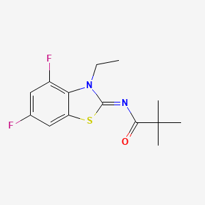 (Z)-N-(3-ethyl-4,6-difluorobenzo[d]thiazol-2(3H)-ylidene)pivalamide