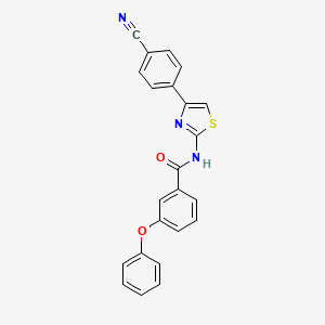 N-[4-(4-cyanophenyl)-1,3-thiazol-2-yl]-3-phenoxybenzamide