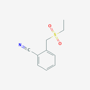 molecular formula C10H11NO2S B2883799 2-[(Ethanesulfonyl)methyl]benzonitrile CAS No. 1267101-21-2