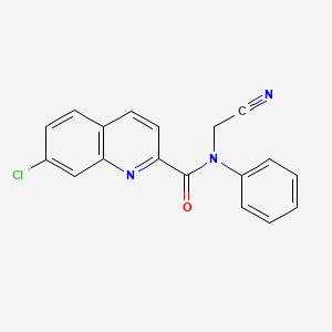 7-chloro-N-(cyanomethyl)-N-phenylquinoline-2-carboxamide
