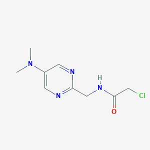 2-Chloro-N-[[5-(dimethylamino)pyrimidin-2-yl]methyl]acetamide